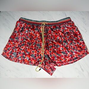 Free People Pillow Talk PJ Shorts Poppy Combo silky floral bottoms l